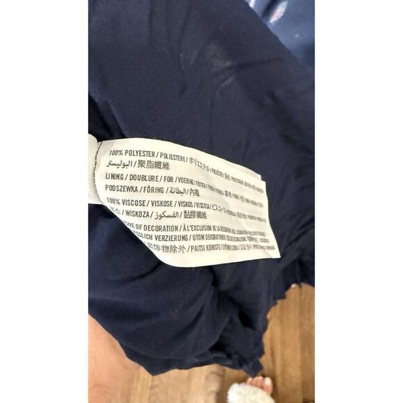 Abercrombie Fitch Maxi Dress Small Navy Floral V Neck nWT 1729 - Picture 8 of 11